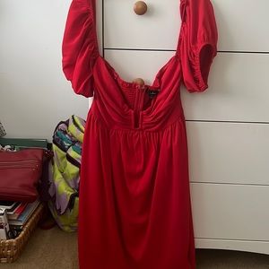 Red Lulu’s dress